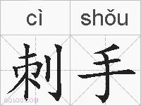 刺手的拼音