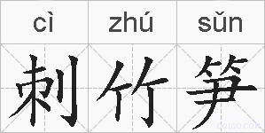 刺竹笋的拼音