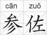 参佐的拼音