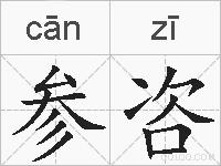 参咨的拼音