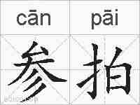 参拍的拼音