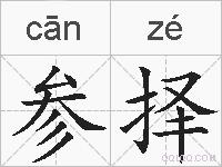 参择的拼音