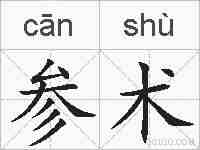 参术的拼音
