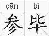 参毕的拼音