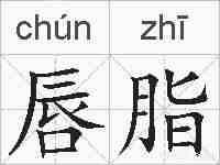 唇脂的拼音