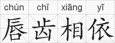 唇齿相依的拼音
