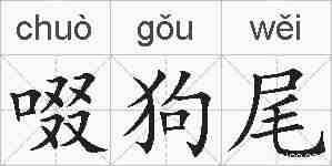 啜狗尾的拼音