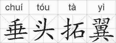 垂头拓翼的拼音