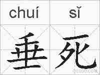 垂死的拼音