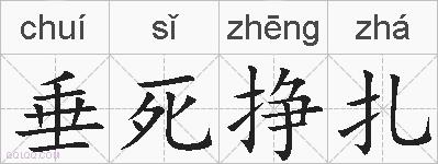 垂死挣扎的拼音