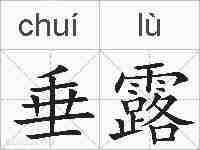 垂露的拼音