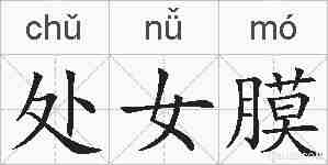 处女膜的拼音