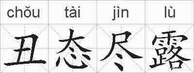 丑态尽露的拼音