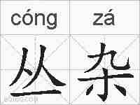 丛杂的拼音