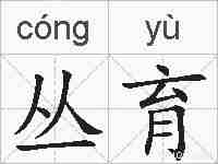 丛育的拼音