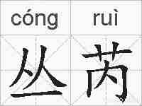 丛芮的拼音