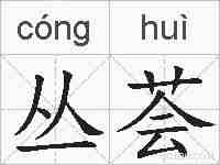 丛荟的拼音