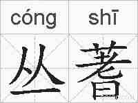 丛蓍的拼音