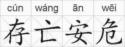 存亡安危的拼音