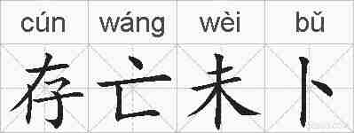 存亡未卜的拼音