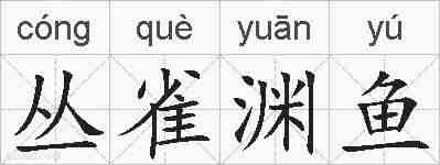 丛雀渊鱼的拼音