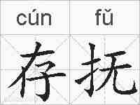 存抚的拼音