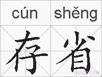 存省的拼音