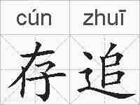 存追的拼音