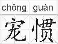 宠惯的拼音