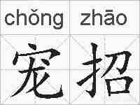 宠招的拼音