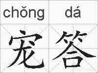 宠答的拼音