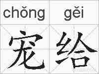 宠给的拼音