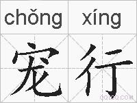 宠行的拼音