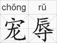 宠辱的拼音