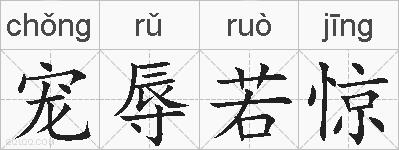 宠辱若惊的拼音
