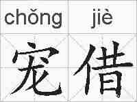 宠借的拼音