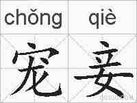 宠妾的拼音