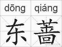 东蔷的拼音