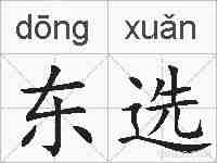 东选的拼音