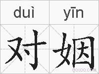 对姻的拼音