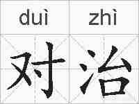 对治的拼音