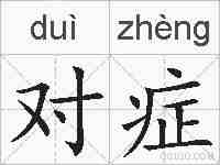 对症的拼音