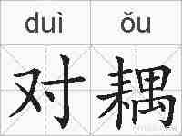 对耦的拼音