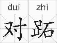 对跖的拼音