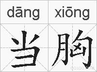 当胸的拼音