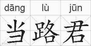 当路君的拼音