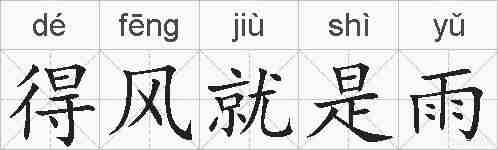 得风就是雨的拼音