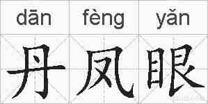 丹凤眼的拼音