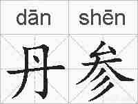丹参的拼音