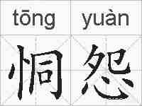 恫怨的拼音